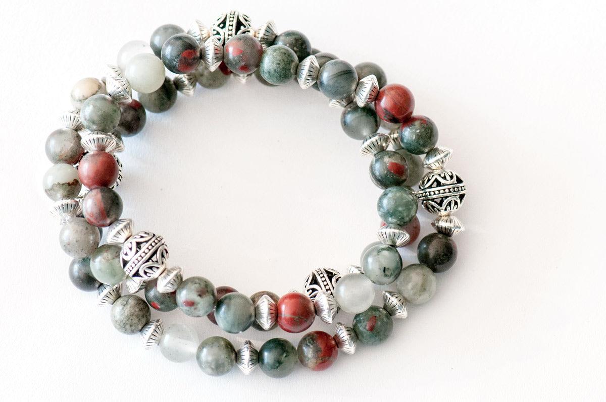 Bloodstone March Birthstone Bracelet for sale