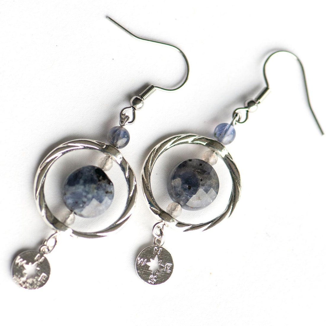 Fierce Explorer - Iolite Earrings - Fierce Lynx Designs