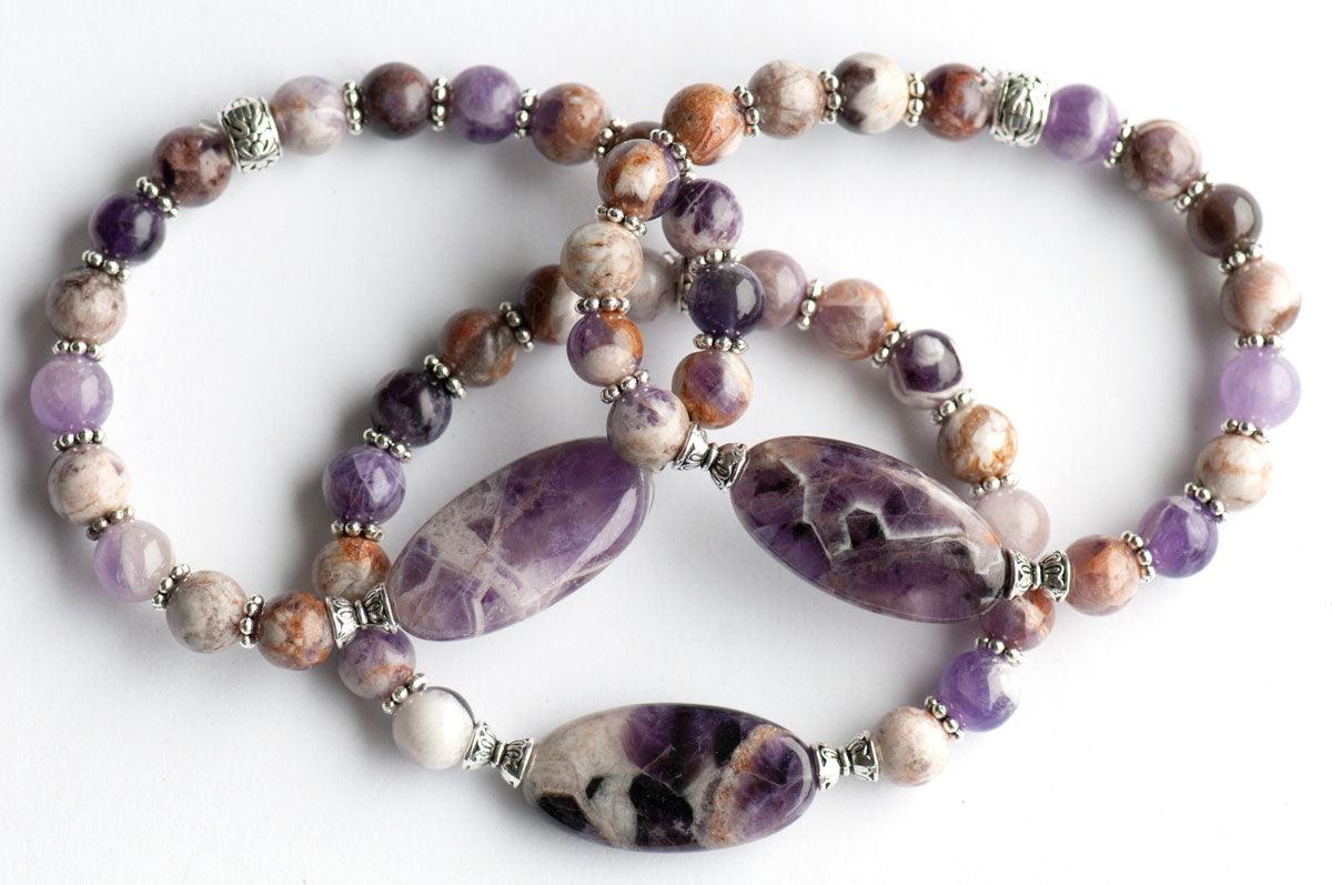 Handmade amethyst bracelets February birthstone gift