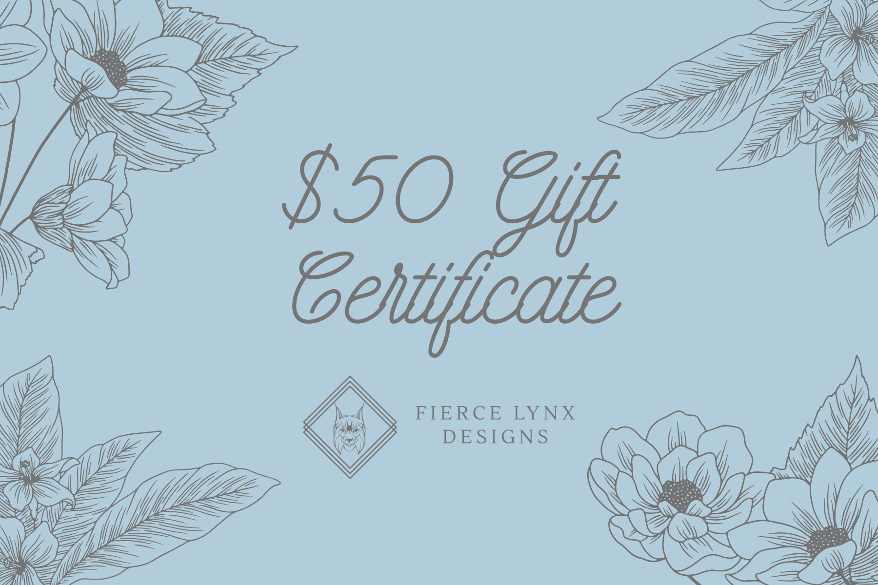 Gift Card - Fierce Lynx Designs