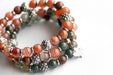Maple Majesty - Handmade agate bracelet set in the autumn color range of the Maple tree