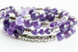 Natural gemstone amethyst bracelet for sale