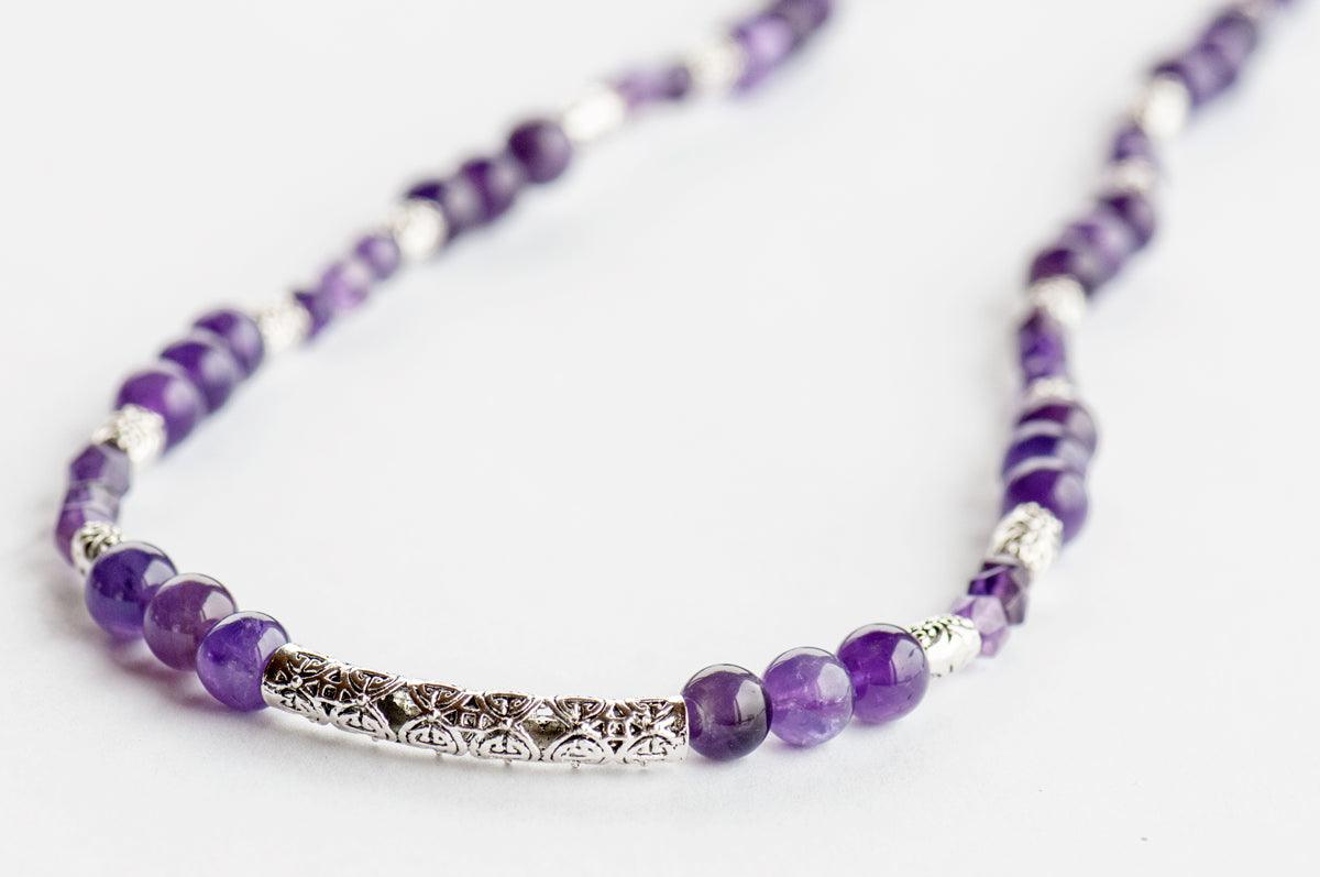 Natural gemstone amethyst bracelet for sale