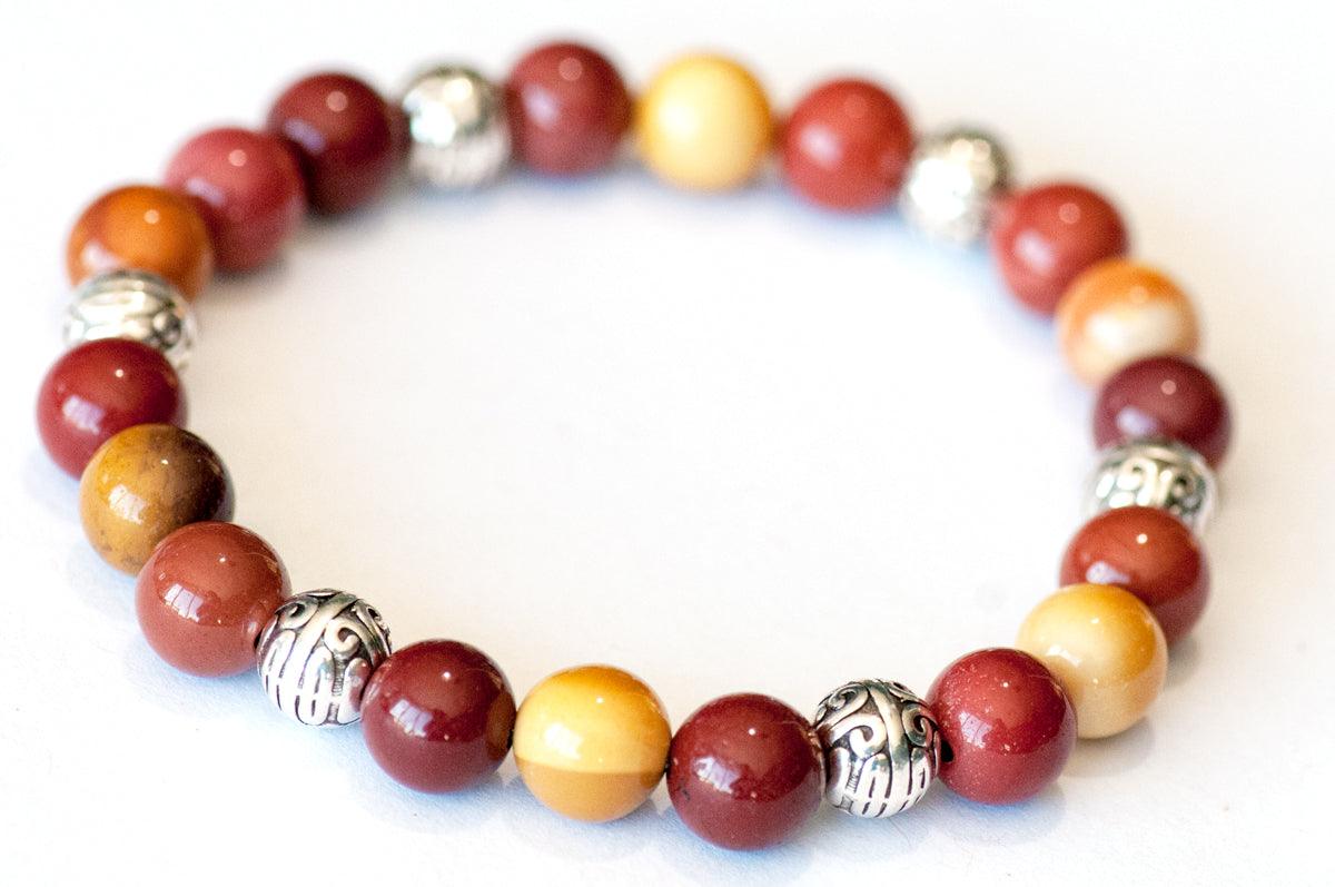 Mookaite Jasper stackable bracelet
