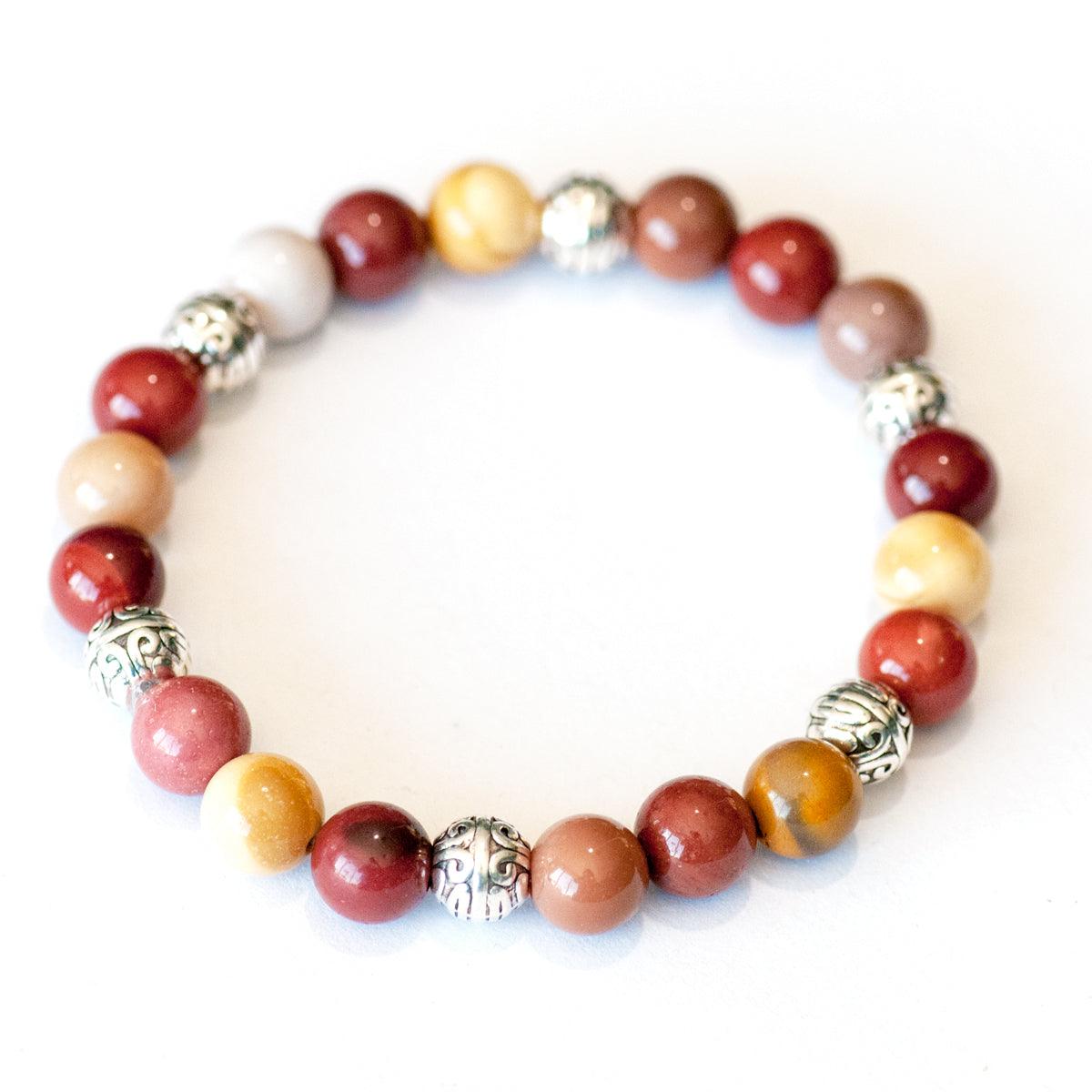 Mookaite Jasper stackable bracelet
