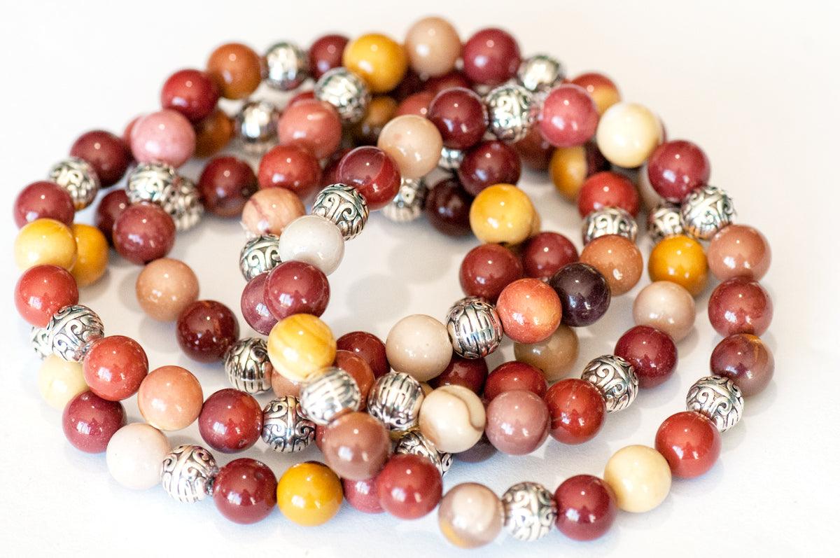 Mookaite Jasper stackable bracelet