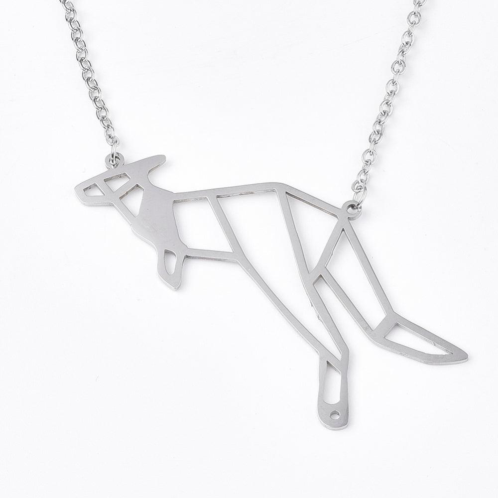 Stainless Steel Kangaroo Necklace