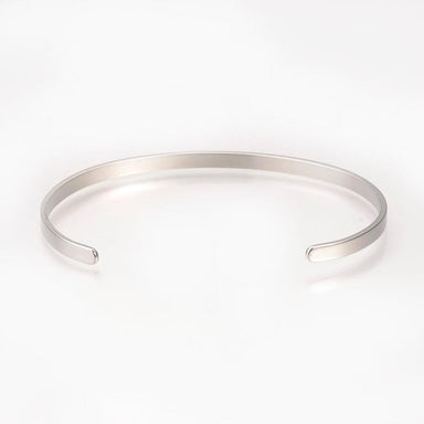 Stainless Steel Quote Bangle - "You Can and You Will" - Fierce Lynx Designs