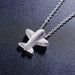 Sterling Silver Airplane Necklace - Fierce Lynx Designs