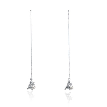 Sterling Silver Eiffel Tower Threader Earrings - Fierce Lynx Designs
