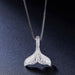 Sterling Silver Whale Tail Necklace - Fierce Lynx Designs