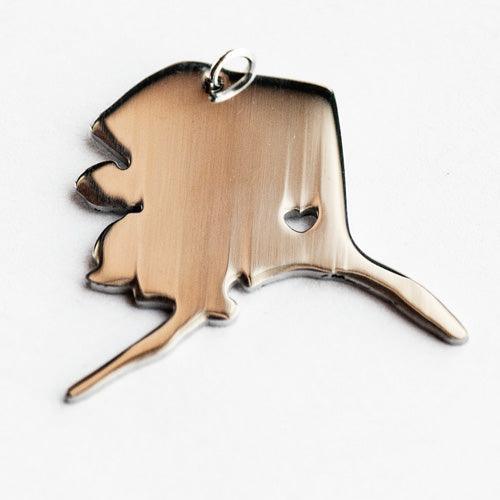 USA Gemstone Stretch Bracelet With State Charm