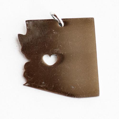 The STATEment - Gemstone Stretch Bracelet With State Charm - Fierce Lynx Designs